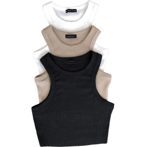 Haut court <span class=keywords><strong>gilet</strong></span> mince mode femmes été débardeur tricot respirant femmes <span class=keywords><strong>gilet</strong></span> personnalisé de haute qualité 100% <span class=keywords><strong>coton</strong></span> impression - Product Image 1