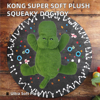 Jouet à mâcher interactif pour chien en peluche super douce, motif dessin animé, couineur, rembourrage en coton, maille brodée, anti-stress, petit format, pour usage quotidien en intérieur