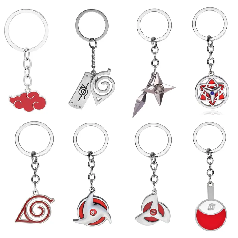 Porte-clés Naruto en alliage pour Fans, Cosplay, symbole de capacité, Anime, offre spéciale,