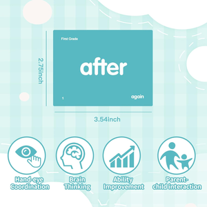 Enfants âgés de <span class=keywords><strong>3</strong></span> à 8 mots de vue Flashcards pour cartes d'affirmation préscolaires imprimant les deux côtés cartes à <span class=keywords><strong>jouer</strong></span> imprimées personnalisées - Product Image 4