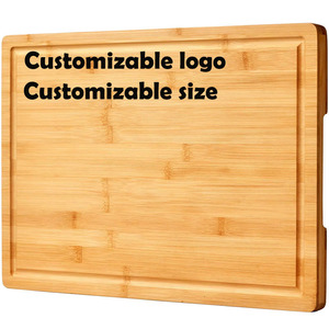 Tabla de Cortar de Bambú Orgánico Premium con Ranura Profunda para Jugos, Tabla de Carnicero Extra Grande y Sostenible para Preparación de Carne en la Cocina - Product Image 1
