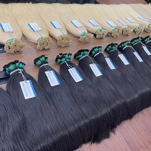 Extensiones de cabello humano virgen Remy de Vietnam de extremo grueso de color HS de pelo a granel de calidad superior 100% - Product Image 3