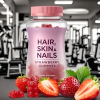 Solution optimale OEM/ODM : Gummies à la biotine saveur fraise pour cheveux, peau et ongles – Vitamines pour adultes