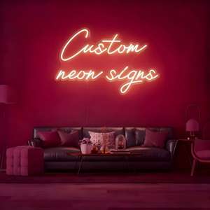 Enseigne lumineuse LED personnalisée pour fête, enseigne néon personnalisée, dropshipping, décoration de Noël, enseigne lumineuse néon pour événement du Nouvel An - Product Image 6