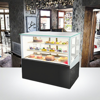 Équipements de magasin de desserts OEM d'usine, vitrines réfrigérées, vitrines à gâteaux, équipements de présentation de gâteaux à refroidissement par air forcé.