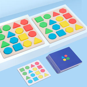 Tableau de Magination en bois coloré bricolage et jouets de puzzle éducatifs intellectuels pour enfants bloc jouets pour le plaisir éducatif des enfants - Product Image 4