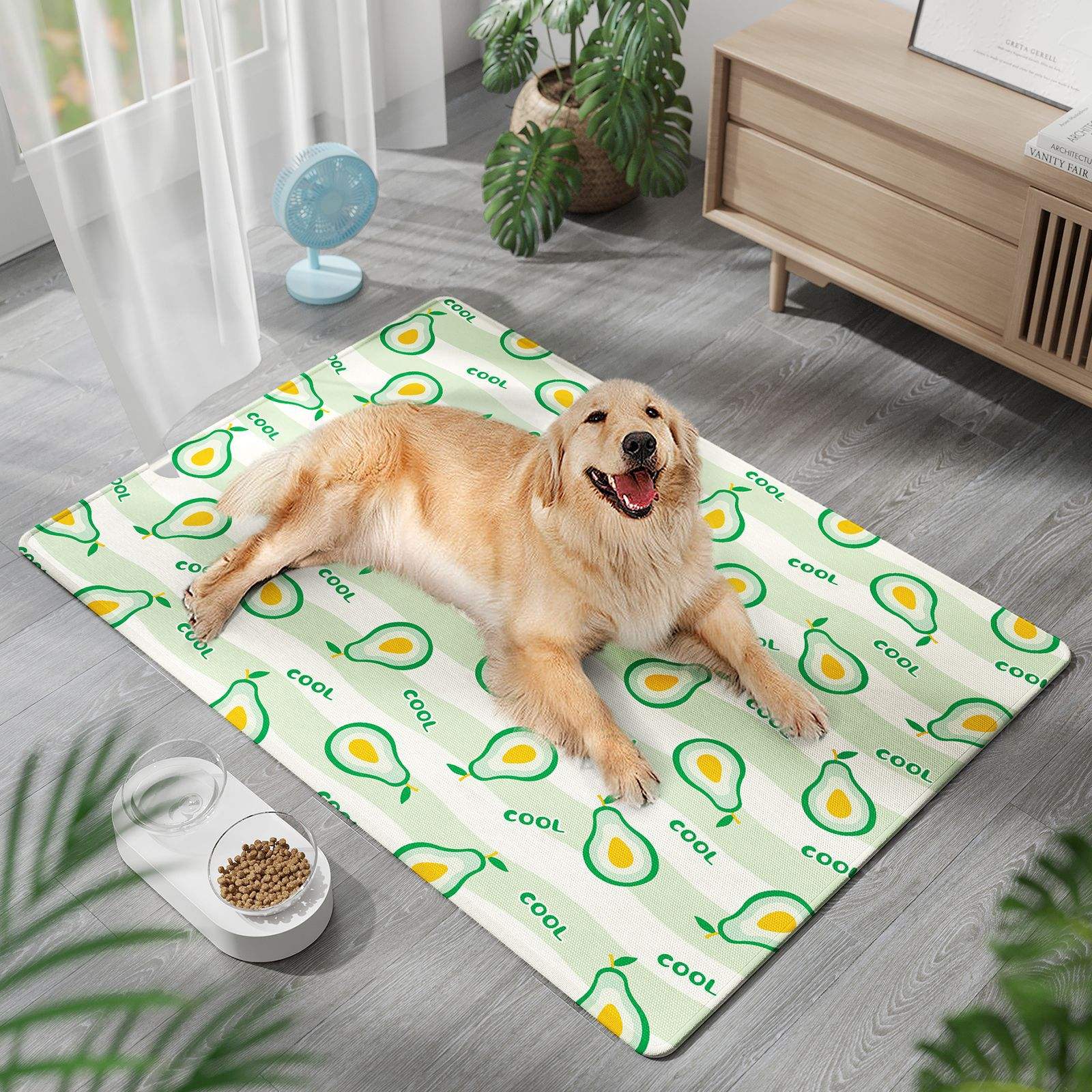 Tapis pour animaux de compagnie en soie glacée - Beurre doux