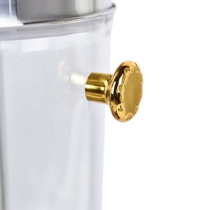 Luxus 2-Gallonen 8L Getränkesp ender Edelstahl und Kunststoff PC-Fass mit Gold basis und Wasserhahn für Partys und Getränke - Product Image 5