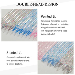 Productos de Belleza en Oferta, 100 Piezas de Palitos de Cristal de Doble Punta para Recoger Piedras de Uñas, Removedor de Cutículas para el Cuidado Personal de las Uñas - Product Image 6