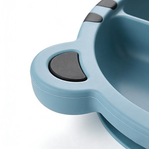 Assiettes antidérapantes pour tout-petits, divisées, incassables, avec ventouse, 100% silicone de qualité alimentaire, ensemble de sevrage - Product Image 4