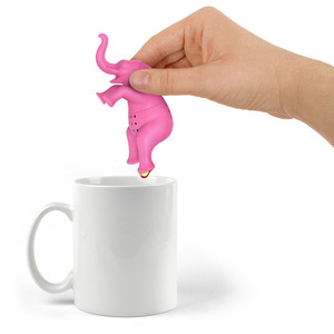 <span class=keywords><strong>Infuseur</strong></span> à thé en silicone en forme d'éléphant, design moderne et créatif, avec égouttoir et filtre, petite taille, vente chaude directe usine Chine - Product Image 2