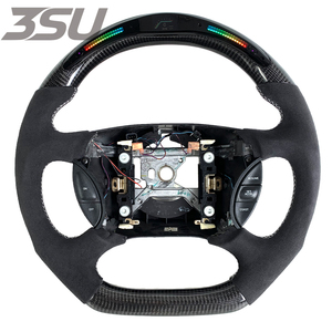 Volante Deportivo de Fibra de Carbono y Cuero para Ford <span class=keywords><strong>Mustang</strong></span> GT Shelby 2000-2004, Estilo Deportivo, Proceso de Forjado, Personalizable - Product Image 1