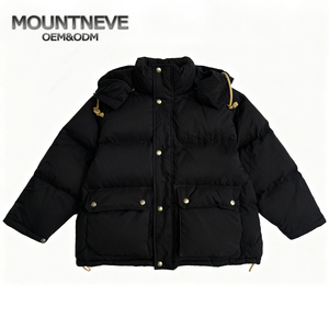 Piumino Invernale da Uomo Personalizzato, Giacca Imbottita Calda con Cappuccio e Tasche, Resistente all'Acqua, Trapuntata, OEM, Spessa - Product Image 1