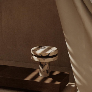 Современная Роскошная мраморная настольная лампа Carrara для скрипки, гостиная, гостиница, спальня, прикроватная декоративная светодиодная лампа - Product Image 5