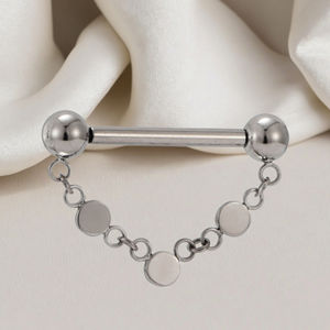 Fuxuan ASTM F136 Titanio Push Fit Pezón Barbell Pezón sin rosca <span class=keywords><strong>Piercing</strong></span> Pezón <span class=keywords><strong>Cadena</strong></span> <span class=keywords><strong>Piercing</strong></span> - Product Image 4