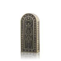 Ensemble cadeau d'ornements en métal poli sur le thème religieux et du Feng Shui personnalisé