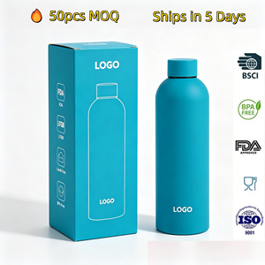 Termo de Acero Inoxidable de 500 ml, Botella de Agua Personalizada, Termo de Acero Inoxidable con Aislamiento al Vacío para Latinoamérica - Product Image 1