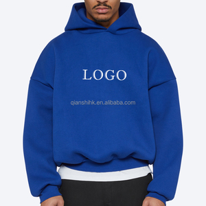 Vêtements de rue Boxy Plain Hoodie Personnalisé de haute qualité Cropped Designer Cotton Hoodie Heavyweight Oversized Hoodie Manufacturers - Product Image 2