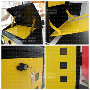 Treo Tường An Toàn Kim Loại Thép Hộp Thư Chịu Thời Tiết Khóa Chìa Khóa Cho Nhà Vườn Thương Mại Ngoài Trời Bưu Kiện Hộp Giao Hàng - Product Image 6