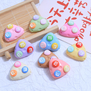 Venta Directa de Fábrica: Moldes de Resina Ecológicos Pintados a Mano con Forma Irregular para Chocolate y Queso, Abalorios Kawaii de Resina con Parte Trasera Plana para Arte, Venta al por Mayor - Product Image 3