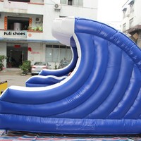 Simulateur de surf gonflable géant d'intérieur bleu transfrontalier, modèle GH-201, équipement de divertissement, fourni par les fabricants