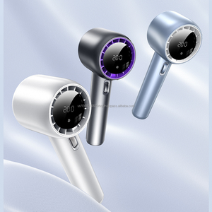 JISU Ventilateur à main élégant à finition métallique 12000 RPM 2.0 Charge rapide Boîte de réglage de la vitesse du vent en continu Voiture espagnole Usage extérieur domestique - Product Image 3