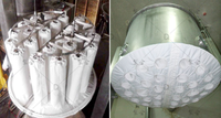 Sac filtrant pour sécheur à lit fluidisé, ne perd pas de fibres, offre une bonne perméabilité à l'air et une filtration de haute précision.