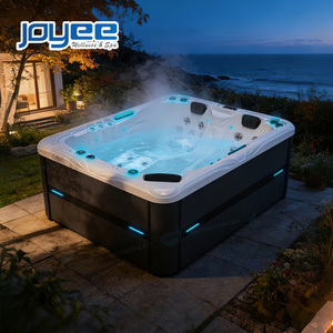 JOYEE Jacuzzi 3 places, modèle moderne, idéal pour hôtels et familles, avec système de contrôle US Ariestech Gecko, produit phare, fabrication OEM chinoise de pointe, pour commandes en gros, direct usine - Product Image 1