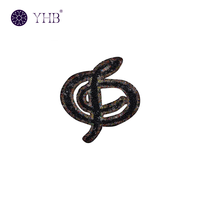 YHB Motifs thermocollants luxueux en strass de verre à dos plat pour vêtements
