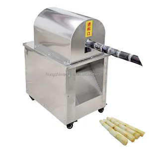 High Speed Commercial Sugarcane Peeling Cutting Machine Sugar Cane Skin Peeler And Cutter Machine