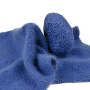 Superb 70% angora 30% nylon fancy yarn 2/14NM fluffy hairy angora yarn for cowls hats and scarves