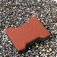 Dalles de sol en caoutchouc antidérapantes non toxiques en EPDM pour allées de jardin, terrains de jeux, pistes de course de chevaux, dalles de sol en caoutchouc en forme d'os de chien, dalles de sol en caoutchouc