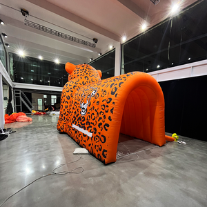 Tunnel de football gonflable géant en PVC/Oxford, thème animal guépard panthère, étanche, durable, facile à installer, taille 6m pour événements sportifs - Product Image 6