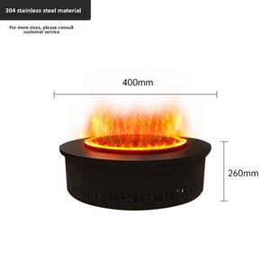 <span class=keywords><strong>Chimenea</strong></span> Eléctrica Metálica Personalizada para el Hogar, Simulación de Fogata, Llama Artificial Decorativa, Calentador Atomizado 3D - Product Image 6