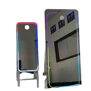 Cabina fotografica istantanea portatile piattaforma Selfie specchio magico cabina fotografica cornice a led con trappola per stampante