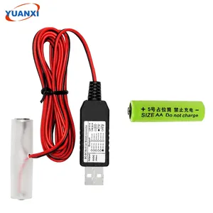 Bộ Chuyển Đổi Nguồn USB 2-AA 3V Bộ Khử Pin Tăng Áp DC Thay Thế 1 Thành 4 Chiếc Kết Nối Đa Năng