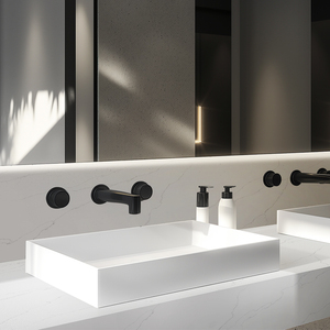 Runpin trắng lớn phiến đá nhân tạo đánh bóng thạch anh đá tấm Tường phong cách hiện đại Nhà Bếp bàn Vanity Tops bảng Tops - Product Image 5