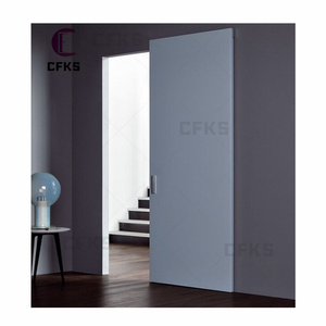 Diseño de puerta interior residencial moderno, habitación secreta invisible, estantes de libros de madera maciza, puerta de estantería oculta - Product Image 3
