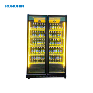 Thương mại cửa đôi thẳng đứng nước giải khát mát mềm uống tủ lạnh siêu thị <span class=keywords><strong>Showcase</strong></span> với máy nén làm mát hiển thị mát - Product Image 6