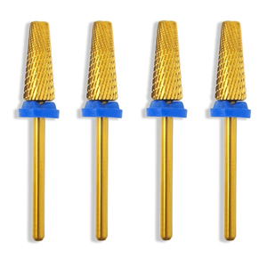 Foret à ongles en carbure M+XXF 5 en 1, revêtement en titane, pour droitier, tige 3/32, pour un retrait rapide de l'acrylique - Product Image 4
