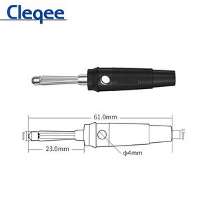 Cleqee <span class=keywords><strong>P3008</strong></span> 4mm Prise banane à courant élevé en cuivre Prise banane Jack pour haut-parleur Amplificateur Sondes de test - Product Image 6