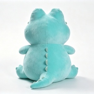 Peluche de hipopótamo personalizado, lindo peluche de hipopótamo, peluche de hipopótamo azul, juguete de hipopótamo sentado - Product Image 2