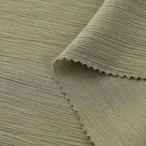 Tessuti viscosa tessuti solidi tinti pianura della piega di yoryu del rayon di abitudine 100% per la camicia di vestito
