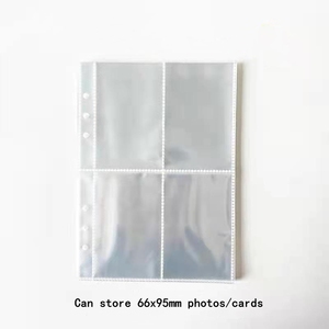 A5 <span class=keywords><strong>A6</strong></span> A8 chất kết dính Túi rõ ràng PP giao dịch Thẻ Tay áo không thấm nước Album ảnh trang rõ ràng chất kết dính Pouch thư mục tài liệu nộp hồ sơ Túi - Product Image 4