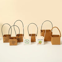 Boîte en papier kraft épaisse et réutilisable avec poignées pour plantes vertes et décoration intérieure – Vente en gros
