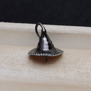 Wenchi Zircon S925 Baroque Style Floating Design DIY Small <b>Devil</b> Versatile Shaped Bead Hollow Base Pendant <b>Accessory</b> 13172 China - Product Image 3