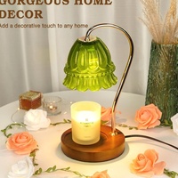 Lampe chauffe-cire électrique d'aromathérapie au design nordique avec minuterie et variateur d'intensité pour chambre, méditation, yoga et décoration intérieure