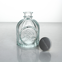 Diffuseur de parfum en verre avec bâtonnets en rotin 100 ml Bouteilles de diffuseur de parfum décoratives 3,4 oz