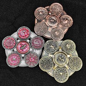 Contador de Vidas Mecánico Giratorio de Metal, Brújula de Latón Antiguo de Alta Resistencia, Fidget Spinner para Accesorios de Juegos de Mesa DND RPG - Product Image 3