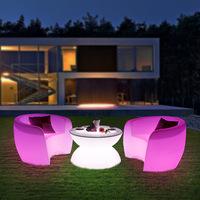 Nouvelle table de bar à cocktails LED haute, 16 couleurs, illuminée, étanche, moderne, pour la maison, les bars, les hôtels, les fêtes, les discothèques